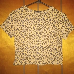 Rue 21 cheetah print crop top